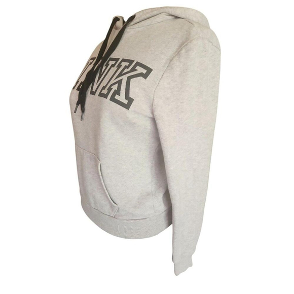 PINK Victoria's Secret Gray Hoodie Size Small - Picture 2 of 4
